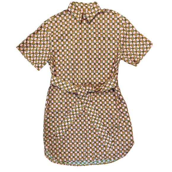 NWOT Burberry Addy Check Cotton Shirt Dress 👗 - Size 4 - Picture 3 of 10